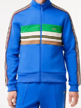 Tristan SkyMed S03 Blue Striped Zip Jacket For Sale