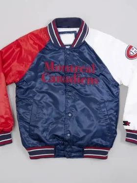 Trudie Montreal Canadiens Youth Varsity Satin Jacket