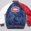 Trudie Montreal Canadiens Youth Varsity Satin Jacket Back