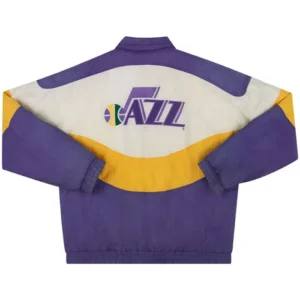 Utah Jazz Starter Full Zipper Vintage Jacket Back