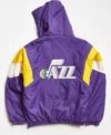 Utah Jazz Starter Pull Over Vintage Bomber Jacket Back 1