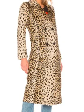 Vanessa Morgan Wild Cards S02 Leopard Coat For Sale