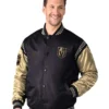 Vegas Golden Knights Black And Gold Satin Jacket