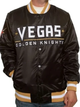 Vegas Golden Knights Bomber Satin Jacket