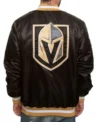 Vegas Golden Knights Bomber Satin Jacket Back