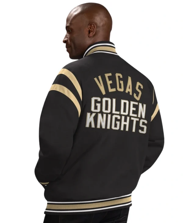 Vegas Golden Knights Bomber Varsity Jacket Back