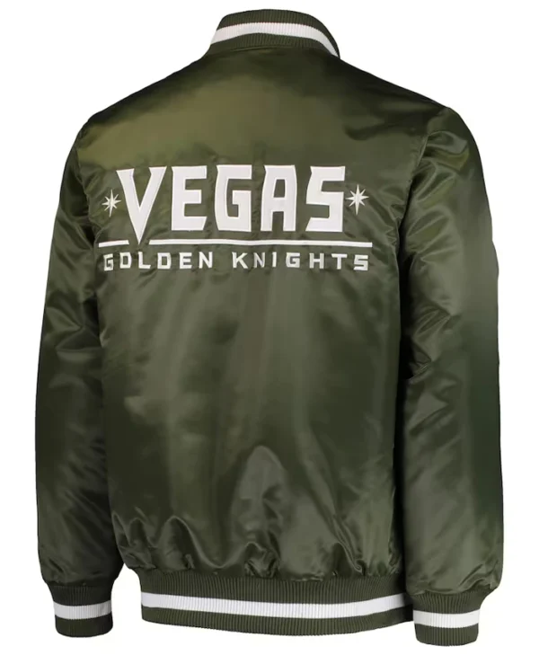 Vegas Golden Knights Green Starter Jacket Back