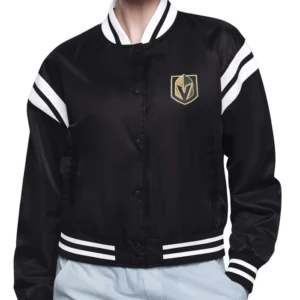 Vegas Golden Knights Team Logo Satin Jacket