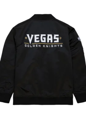 Vegas Golden Knights Vintage Bomber Jacket Back