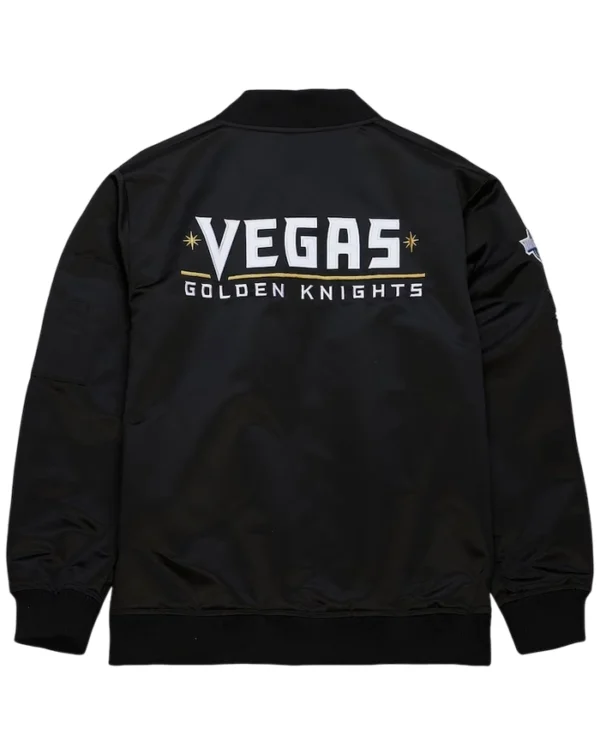 Vegas Golden Knights Vintage Bomber Jacket Back