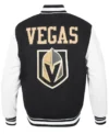 Vegas Golden Knights Wool Varsity Jacket Back