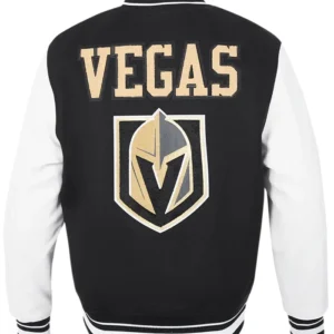 Vegas Golden Knights Wool Varsity Jacket Back