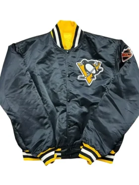 Vintage 80s Pittsburgh Penguins Bomber Jacket