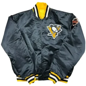 Vintage 80s Pittsburgh Penguins Bomber Jacket