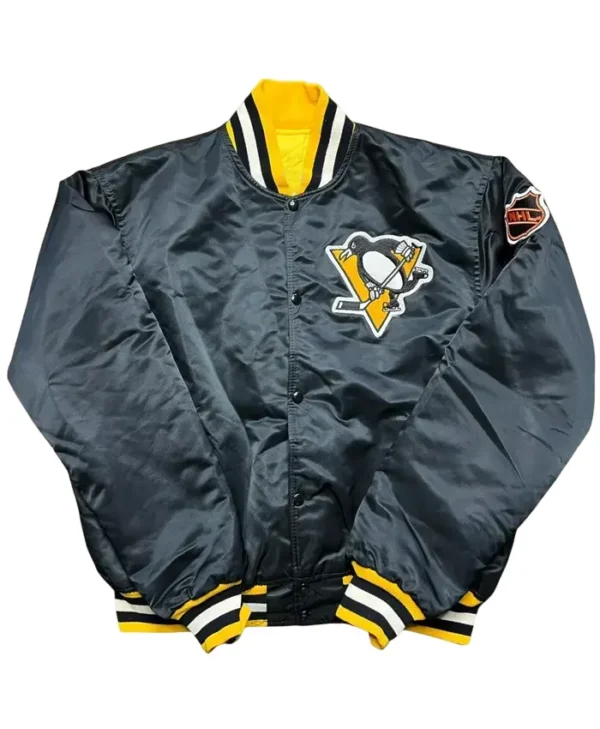Vintage 80s Pittsburgh Penguins Bomber Jacket