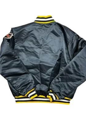 Vintage 80s Pittsburgh Penguins Bomber Jacket Back