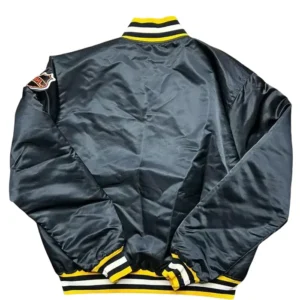 Vintage 80s Pittsburgh Penguins Bomber Jacket Back