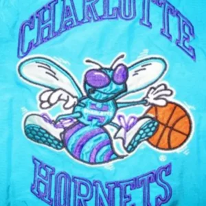 Vintage 90s Charlotte Hornets Starter Jacket Logo