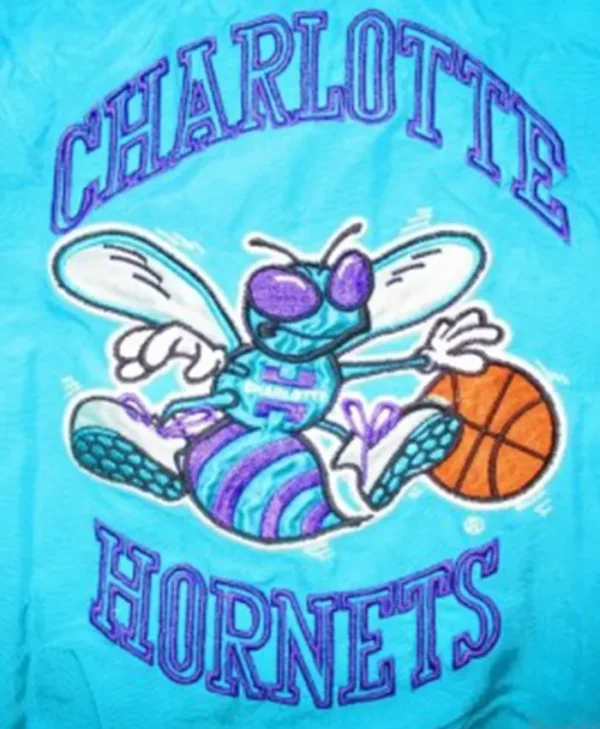 Vintage 90s Charlotte Hornets Starter Jacket Logo