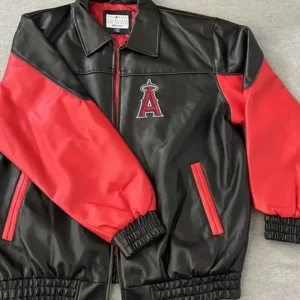Vintage Bomber Angels Leather Jacket