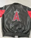 Vintage Bomber Angels Leather Jacket Back