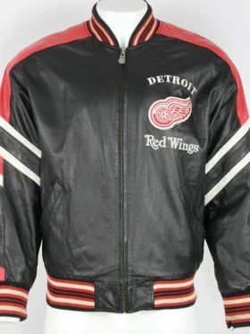 Vintage Detroit Red Wings Leather Jacket