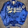 Vintage Kansas City Royals Blue Satin Jacket