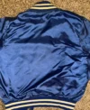 Vintage Kansas City Royals Blue Satin Jacket Back