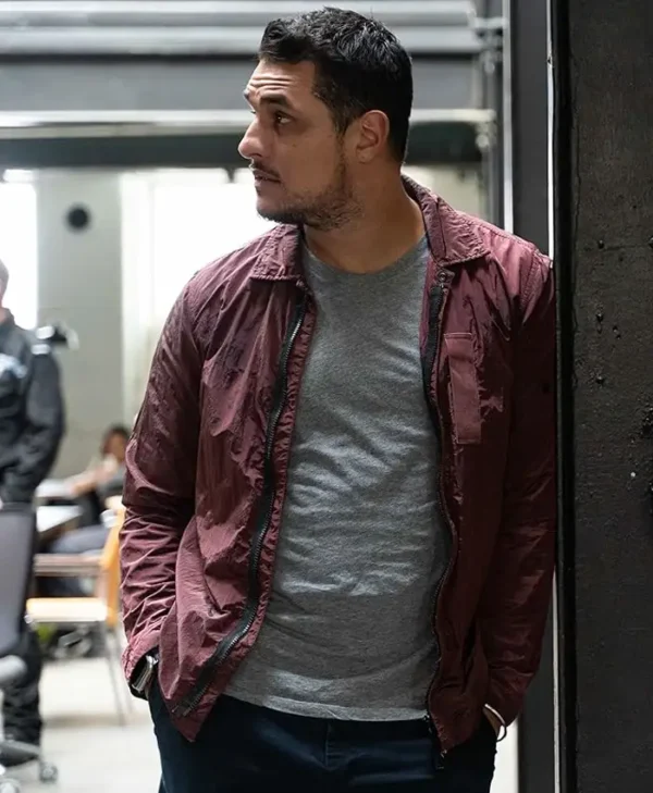 Virdee S01 Staz Nair Maroon Jacket Side