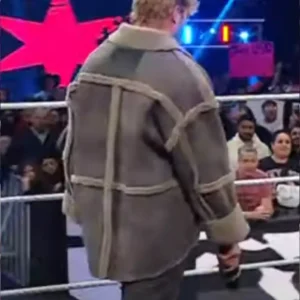 WWE Logan Paul Suede Leather Jacket Back