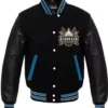 Washington Capitals Letterman Black Varsity Jacket