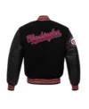 Washington Nationals Black Wool Varsity Jacket Back