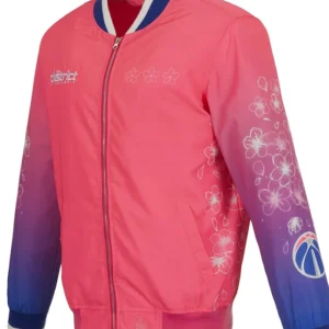 Washington Wizards Pink Bomber Zipper Jacket
