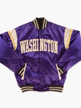 Washington Wizards Satin Purple Bomber Jacket