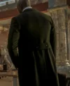 Watson S01 Morris Chestnut Green Long Coat Back