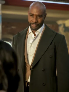 Watson S01 Morris Chestnut Green Long Coat Front