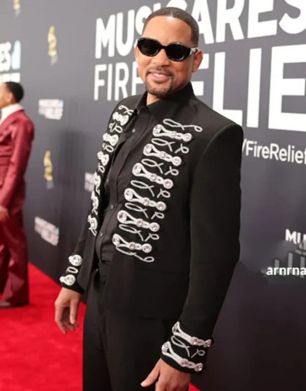 Will Smith 67th Annual Grammy Awards Military Jacket sale