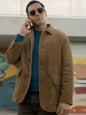 Will Trent S03 Ramon Rodriguez Brown Corduroy Jacket Front