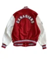 Willa Montreal Canadiens 1993 Red and White Varsity Jacket Back