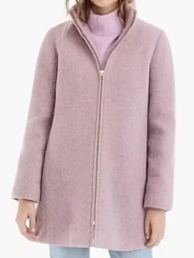 Willow Tait General Hospital Purple Wool Coat For Sale