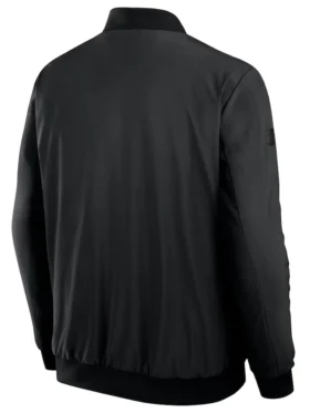 Winnipeg Jets Black Full Zip Bomber Jacket Back