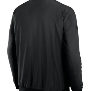 Winnipeg Jets Black Full Zip Bomber Jacket Back