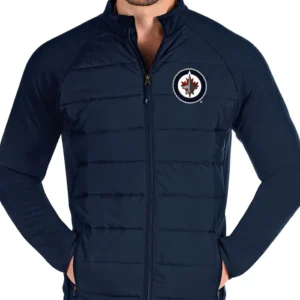 Winnipeg Jets Blue Puffer Jacket