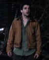 Wolf Man 2025 Christopher Abbott Brown Jacket Front