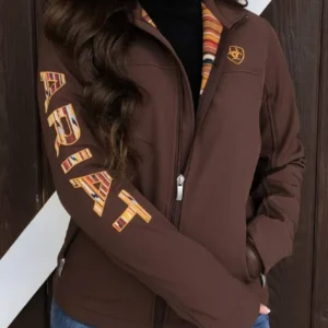Women Team Logo Softshell Chimayo Jacket Shaved Chocolate