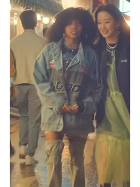 XO Kitty S02 Juliana Oversized Denim Jacket