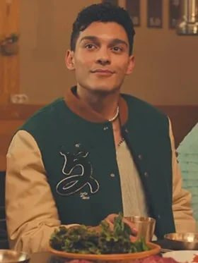 XO Kitty S02 Q Green Varsity Jacket