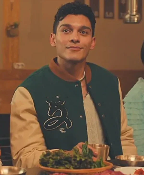 XO Kitty S02 Q Green Varsity Jacket