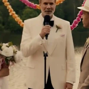 Youre Cordially Invited Ferrell White Blazer Coat