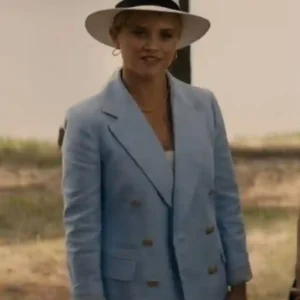 Youre Cordially Invited Witherspoon Blue Blazer Coat Full
